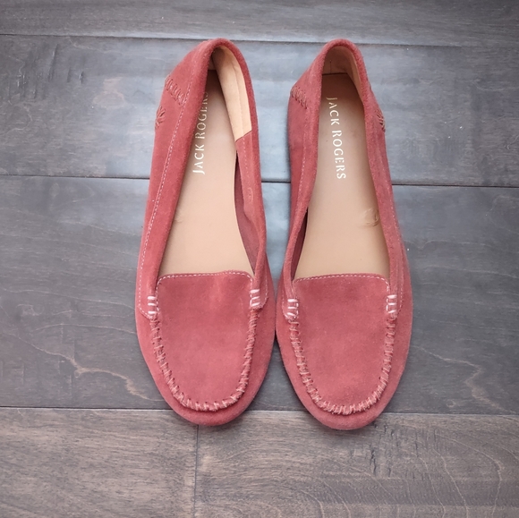 Jack Rogers Millie Suede Slip On Moccasins - Picture 2 of 14